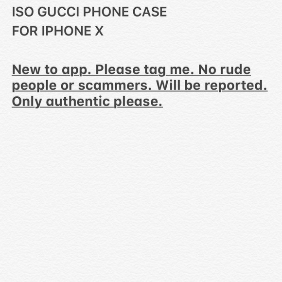Gucci Accessories - ISO Gucci Phone Case Gucci Accessories - ISO Gucci Phone Case